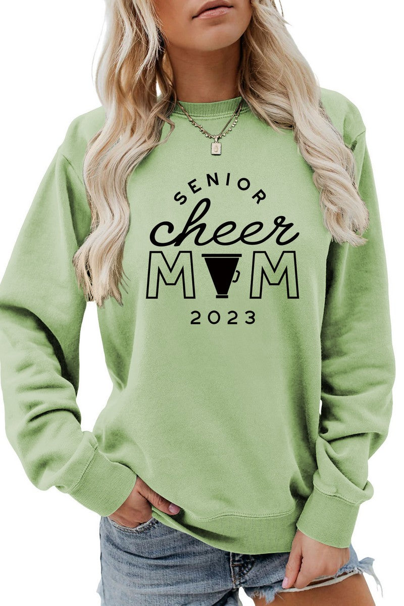 WOMEN GAME DAY PRINTING LONG SLEEVE PULLOVER