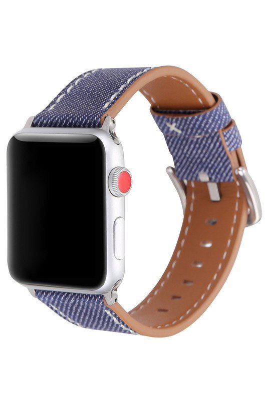 DENIM LEATHER BAND FOR APPLE WATCH